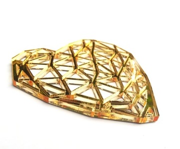 MDK Heart, геометрическое сердце, зеркало 12 см