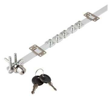 Zamek meblowy ZC01 z listwą blokady centralnej L-800mm 5 szuflad