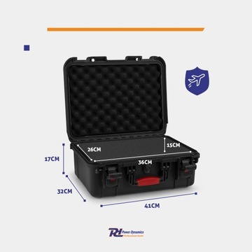Универсальный транспортировочный кейс IP56, наполненный губкой/ 410x 325x 170 мм.