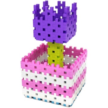 MELI BRICKS Базовая розовая дорожная коробочка 500 эл. + БЕСПЛАТНО