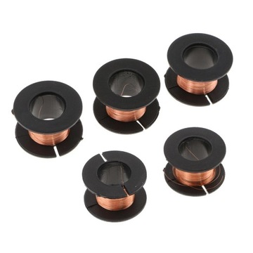 5 шт., 15 м, диаметр 0,1 мм, эмалированная медная проволока, круглая катушка