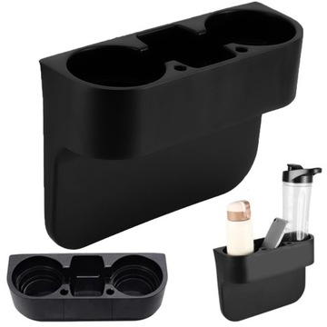 UCHWYT SAMOCHODOWY NA KUBEK NAPOJE TELEFON 5W1 SCHOWEK ORGANIZER SAMOCHODU