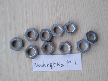 Nakrętka potencjometru obrotowego M7 kpl=5 szt.