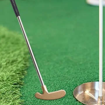 Zabawka do minigolfa o średnicy 15,8 cm, solidna dla małych dzieci. Tylko złoty miotacz