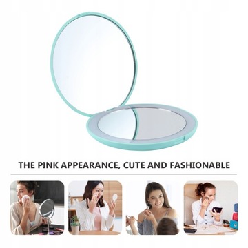Портативное зеркало для макияжа с 10-кратным увеличением.