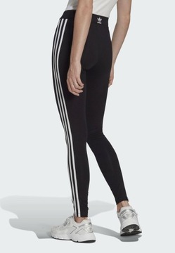 ADIDAS CZARNE KLASYCZNE LEGGINSY 3 STRIPE 92L NG8__M