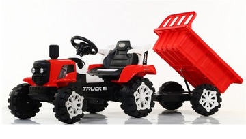 TRAKTOR CIĄGNIK NA AKUMULATOR Z PRZYCZEPĄ MP3 BLUETOOTH