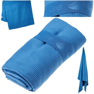 Ręcznik szybkoschnący AQUAWAVE FENN 170x90cm mikrofibra na plaże basen DUŻY