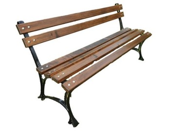 Ławka ogrodowa parkowa 150cm NOGI ALUMINIOWE