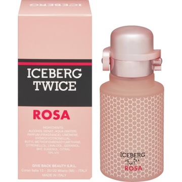 Woda toaletowa dla kobiet Twice Rosa- nuty drzewne, kwiatowe i piżmowe 75ml