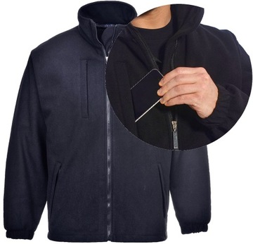 2XL 330g CIEPŁA BLUZA POLAROWA GRUBA MĘSKA ROBOCZA SPORTOWA POLAR MĘSKI