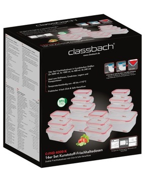 Стеклянные контейнеры для еды 9 Classbach C-F