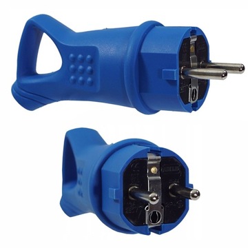 WTYCZKA GUMOWA 16A 230V IP44 Z UCHWYTEM 4 KOLORY