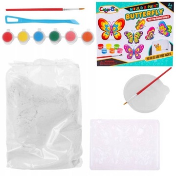 ZESTAW DO STWORZENIA MAGNESÓW MAGNESY MOTYLE DIY
