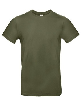 koszulka zielona oliwkowa wojskowa T-Shirt zielony oliwkowy khaki B&C #E190