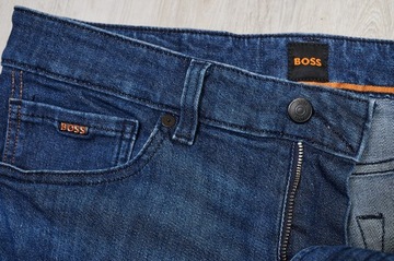 HUGO BOSS ORANGE MAINE JEANS spodnie męskie granatowe PREMIUM 31/30 pas 82