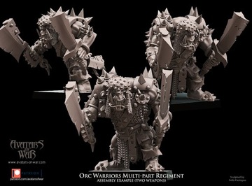 Orc Warriors - Multi-part 1x