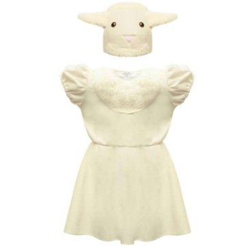 STRÓJ dziecko owieczka SUKIENKA KOSTIUM owca 134/140