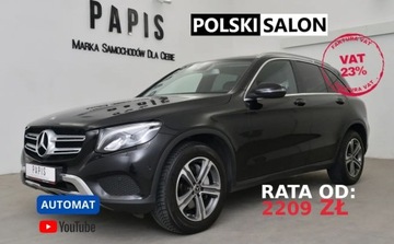 Mercedes GLC C253 SUV 2.0 250 211KM 2017 Mercedes-Benz GLC SalonPL VAT23 Gwarancja Nawi...