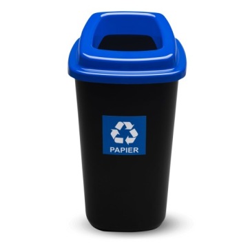 KOSZ DO SEGREGACJI ŚMIECI 45L NIEBIESKI PAPIER