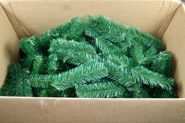 Искусственные ветки елки, длина 12 см, 10 шт., ель ель еловая