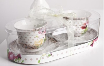 ЧАШКИ 6 ШТ. Фарфор Цветы Пиона Yamasen Fine Porcelain