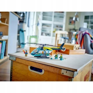 ФИГУРКИ СПАСАТЕЛЬНОГО ВЕРТОЛЕТА LEGO CITY ПОДАРОК ​​ДЛЯ ДЕТЕЙ