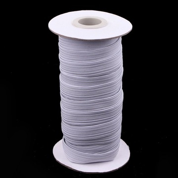 Широкий, плоский, эластичный ремень шириной 12 мм (0,47 дюйма), белый.