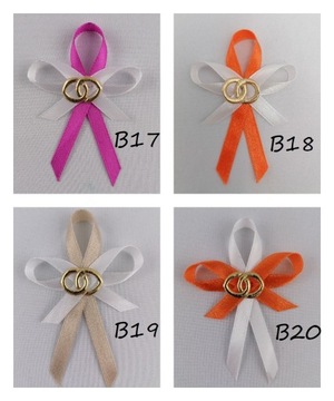 Котильоны для гостей свадьбы, родителей, свадебные банты