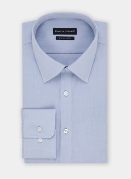Błękitna bawełniana koszula męska klasyczna Slim PAKO LORENTE S