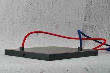 25cm Duża podsufitka na dwa kable. podwójna rozeta do lampy loft pająk DIY