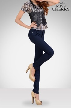 Spodnie Damskie Bawełniane Jeans 3266 98 cm Granat