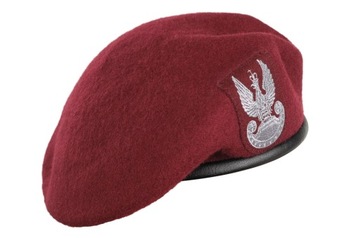 Polski Wojskowy BERET WP z ORŁEM BORDOWY - 55