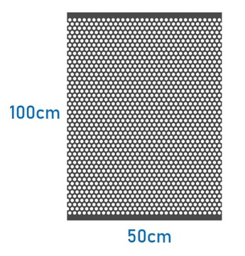 Blacha zwykła perforowana gr. 1 mm RV 2-3 100x50cm