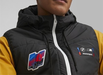 Bezrękawnik PUMA BMW STATEMENT RACE PADDED VEST kamizelka męska kaptur XL