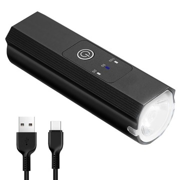LAMPKA ROWEROWA LED PREMIUM T6 CREE USB ALUMINIUM