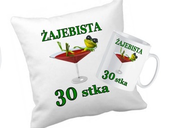 Zestaw Kubek Poduszka Na 30-stkę Prezent na 30 urodziny