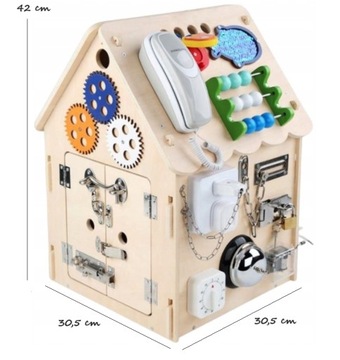 Деревянный домик-куб для манипуляций с телефоном размера XXL