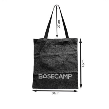 ЧЕРНАЯ ЭКОЛОГИЧНАЯ сумка-шоппер из ХЛОПКА