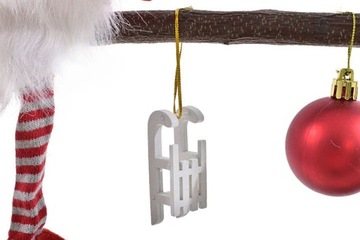 ДЕРЕВЯННАЯ ЛЕСТНИЦА ОРНАМЕНТ УКРАШЕНИЕ САНТА-СЛОН РОЖДЕСТВЕНСКИЙ СЛОН Боярышник ЕЛЕВАЯ КОМНАТА