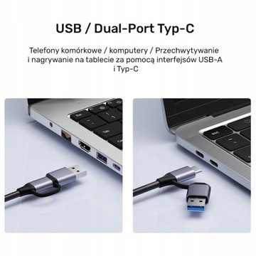 Устройство записи видео с HDMI Unitek USB-C/A