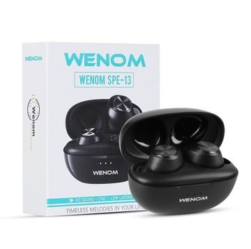 WENOM SPE-13 БЕСПРОВОДНЫЕ НАУШНИКИ Bluetooth 5.3 ВОДОНЕПРОНИЦАЕМЫЕ 2 микрофона