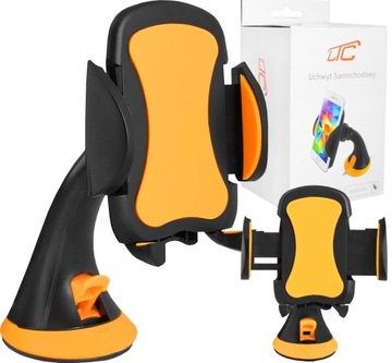 UCHWYT SAMOCHODOWY NA TELEFON NA SZYBĘ KOKPIT OBROTOWY REGULACJA PRZYSSAWKA
