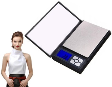 KOMPAKTOWA ZAMYKANA WAGA DO 0,5 KG, PRECYZYJNA WAGPRO-A500GD