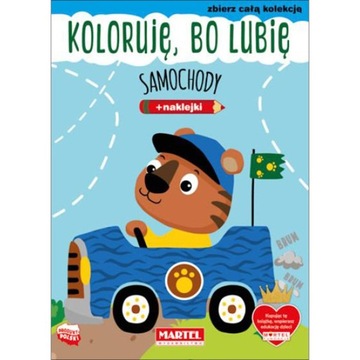 668743 MARTEL KOLORUJĘ BO LUBIĘ SAMOCHODY Z NAKLEJKAMI