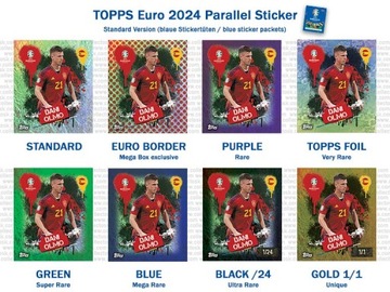 АЛЬБОМ + 24 НАКЛЕЙКИ УЕФА ЕВРО-2024 СТАРТОВЫЙ НАБОР TOPPS