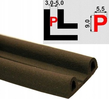 УПЛОТНИТЕЛЬ ДЛЯ ОКОН ОКНА ДВЕРИ КОРИЧНЕВЫЙ РОЛИК 100м П