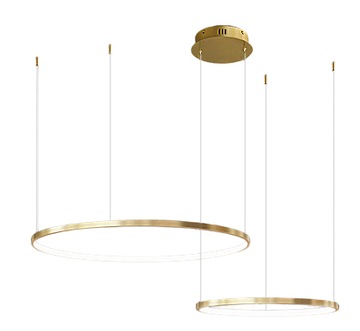 Żyrandol lampa WOBAKO LED okręgi ring 40/60cm nad stół do jadalni salonu