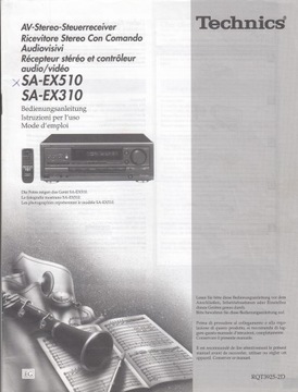 INSTRUKCJA OBSŁUGI AMPLITUNER TECHNICS SA-EX510