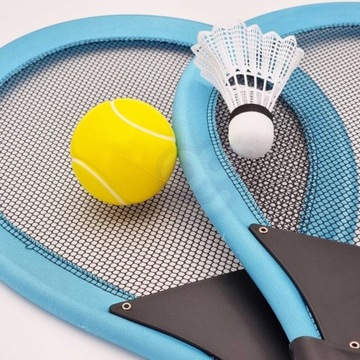 Набор теннисных ракеток для бадминтона, волан с мячом